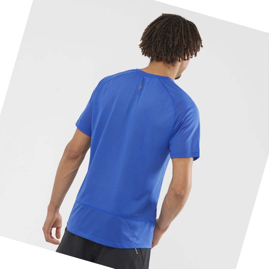 Camiseta Salomon PROMO CROSS REBEL Hombre Azules | MX 3240FDN